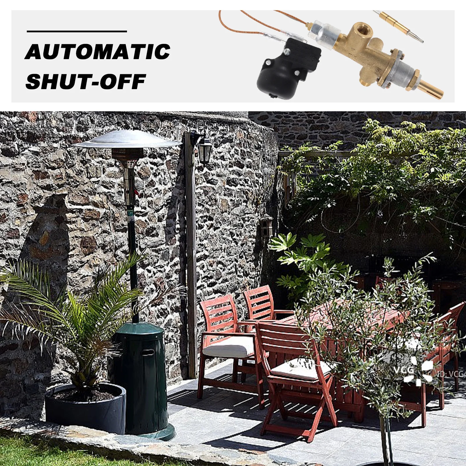 

1 комплект, универсальная термопара для патио и предохранительный компонент наклона, прочный датчик-зонд для ремонта наружного обогревателя для наружного патио