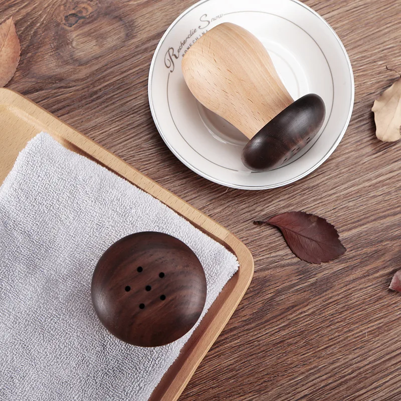 Creative Cute Mushroom Walnut Solid Wood Toothpick Holder High-end Toothpick Box Walnut New Chinese Log