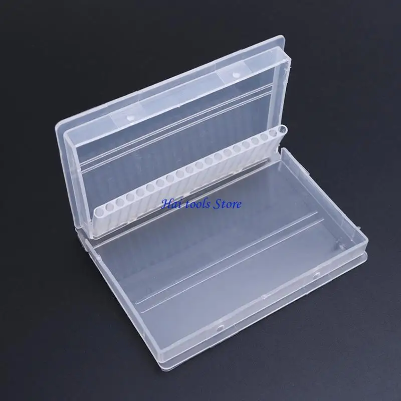 X37E Transparent Acrylic Display Box Milling Cutters Container Accessories Tools