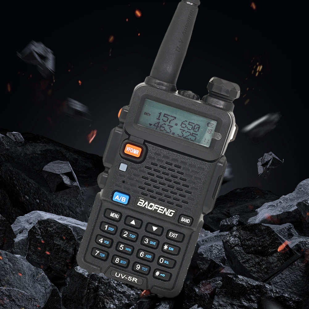 Baofeng UV-5R Long Range Ham Radios VHF/UHF 136-174MHz & 400-520MHz 5W Handheld UHF/VHF Radio Ham Wireless Set