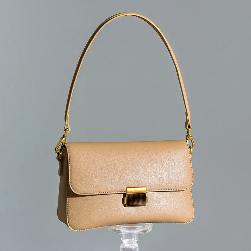 

Women's Cowhide Genuine Leather Shoulder Bag Luxury Designer Handbag Ladies Fashion Versatile Underarm Crossbody Bags for Female