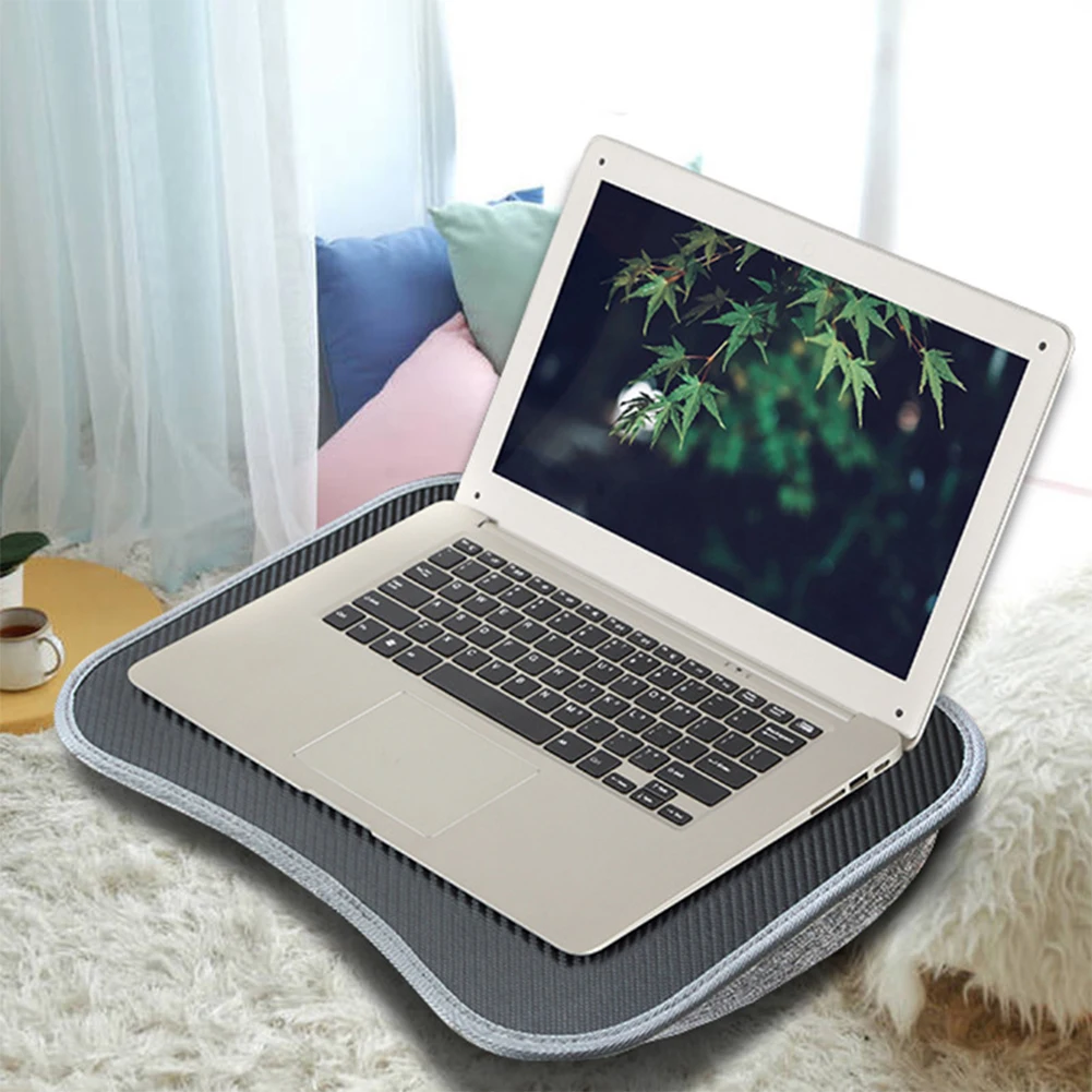 Portable Laptop Lap Desk with Soft Pillow Cushion Ideal for 13 to 15 Inch Laptops Comfortable and Multifunctional