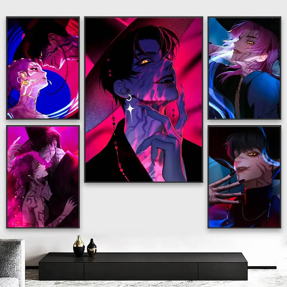 KPop Demon Hunters Poster HD art sticky wall waterproof home living room bedroom aesthetic decoration