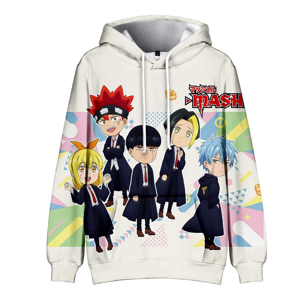 2023 New Mashle Magic and Muscles Anime Hoodie Long Sleeve Streetwear Women Men Sweatshirt Manga Mashle Harajuku 3D Clothes