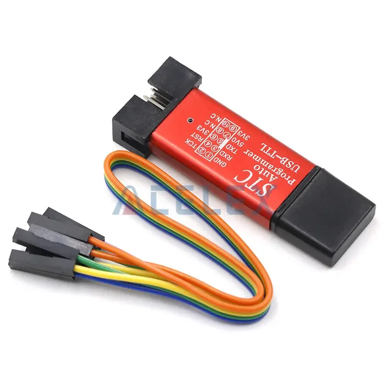 Automatic MCU STC 51 Microcontroller Downloader Auto Programmer / 3.3V 5V Universal / Dual Voltage USB to TTL DownLoad Cable