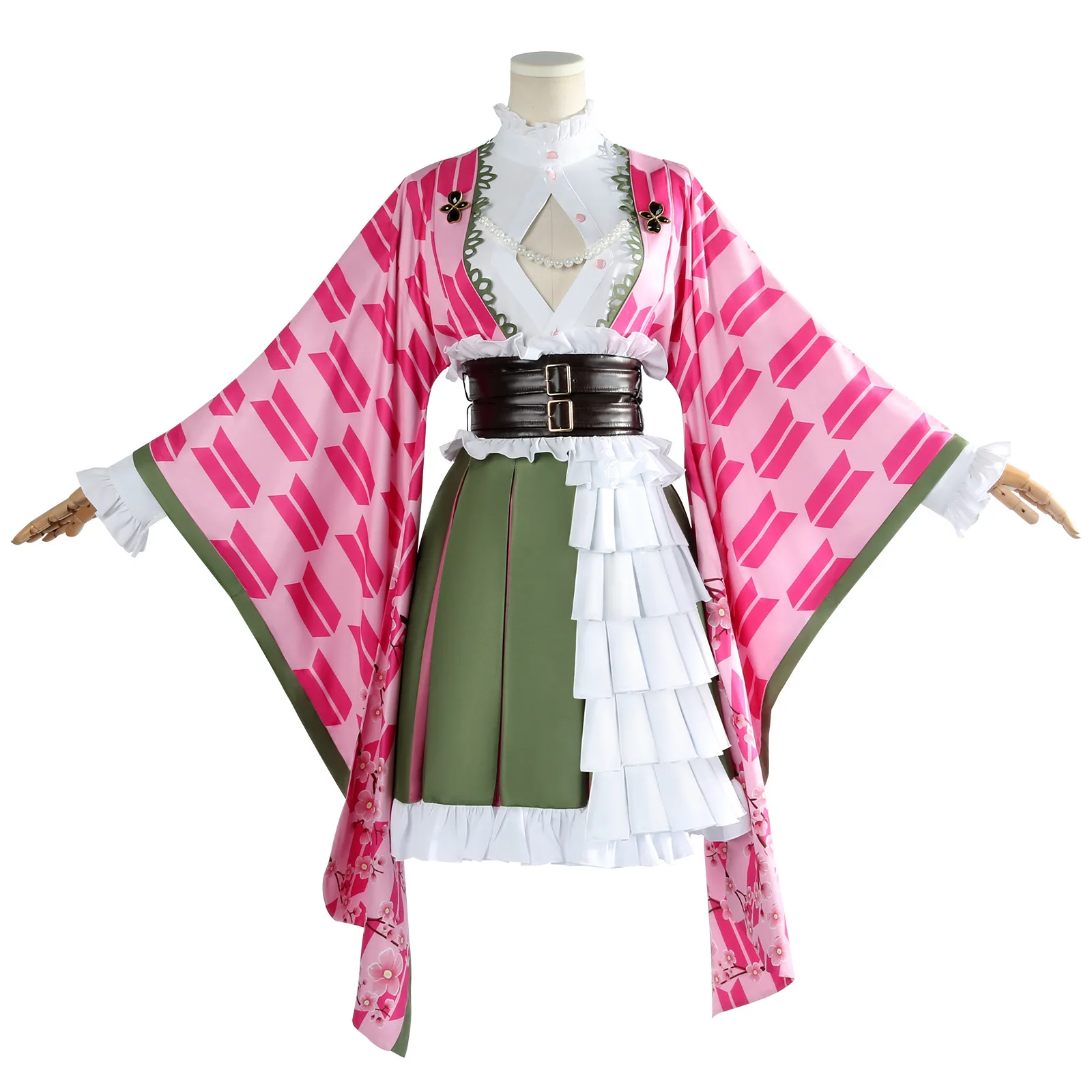 

Kimetsu No Yaiba Kanroji Mitsuri Cosplay Demon Slayer Costume Dress Women 5th Anniversary Festival Sets Plus Size