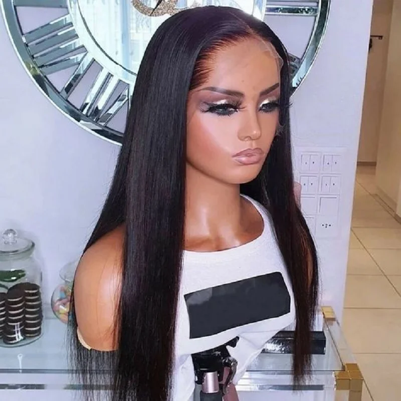 soft-26inch-natural-black-long-180density-straight-lace-front-wig-for-women-babyhair-heat-resistant-preplucked-daily-glueless