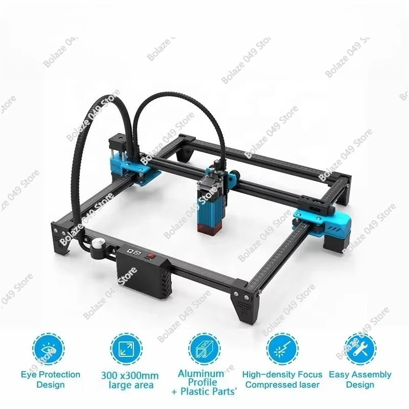 TTS-55 PRO Laser Engraving Machine 5.5W/10W Mini Marking Machine, Suitable for Bracelets, Supports DXF LAS AI Format, Suitable f