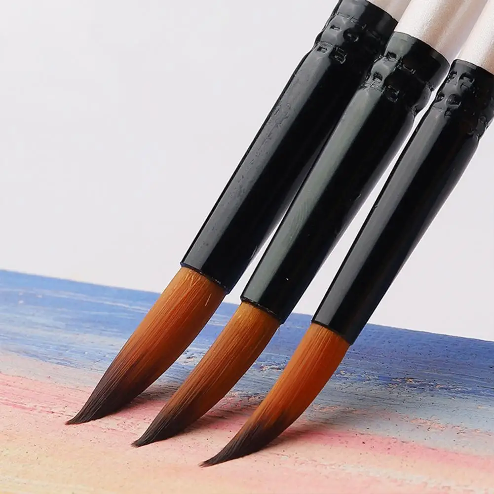 ソフト水彩絵筆セット、工具、技術書き込み、用途、学生、アーティスト、12個