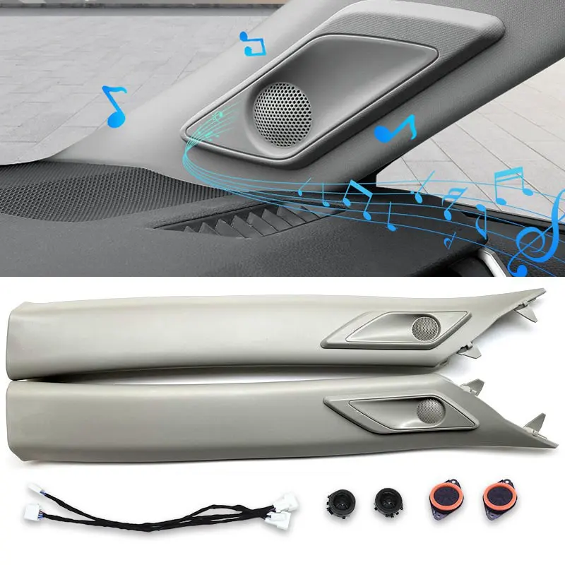 Car A-pillar mid-tweeter surround speaker audio modification upgrade mid-tweeter 3D surround speaker for Toyota RAV4 2018-2026