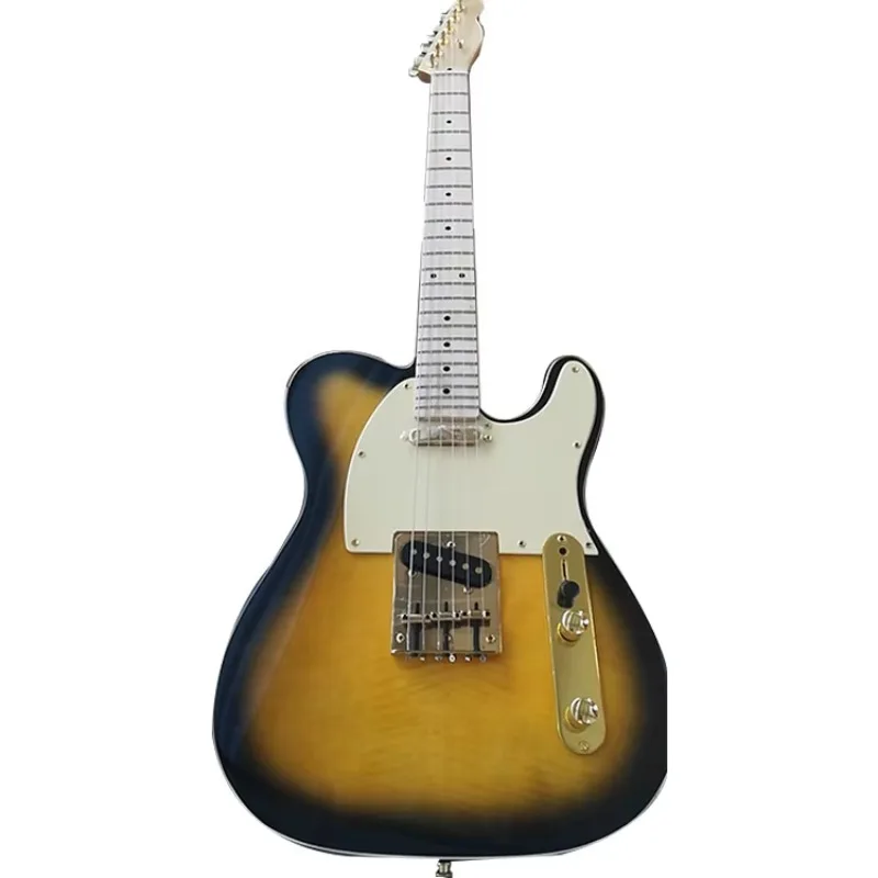 

STLF Brown T Electric Guitar Solid Wood Body Glossy Finishing Custom Electric Guitar