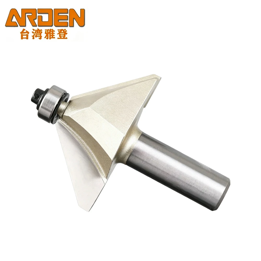 

ARDEN 45 Degree Bevel Edge Milling Cutter With Bearing 45° Chamfer Router Bit Woodworking Tools for MDF