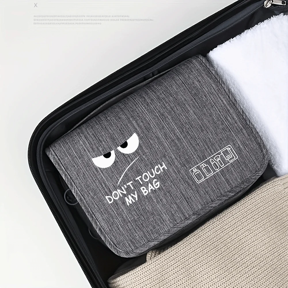 Cartoon Eye Tragbare Kosmetiktasche, Unisex, Kosmetik-Organizer, Hängeetui für Damen und Herren, Wasch- und Rasierutensilien, Make-up – Detail 6