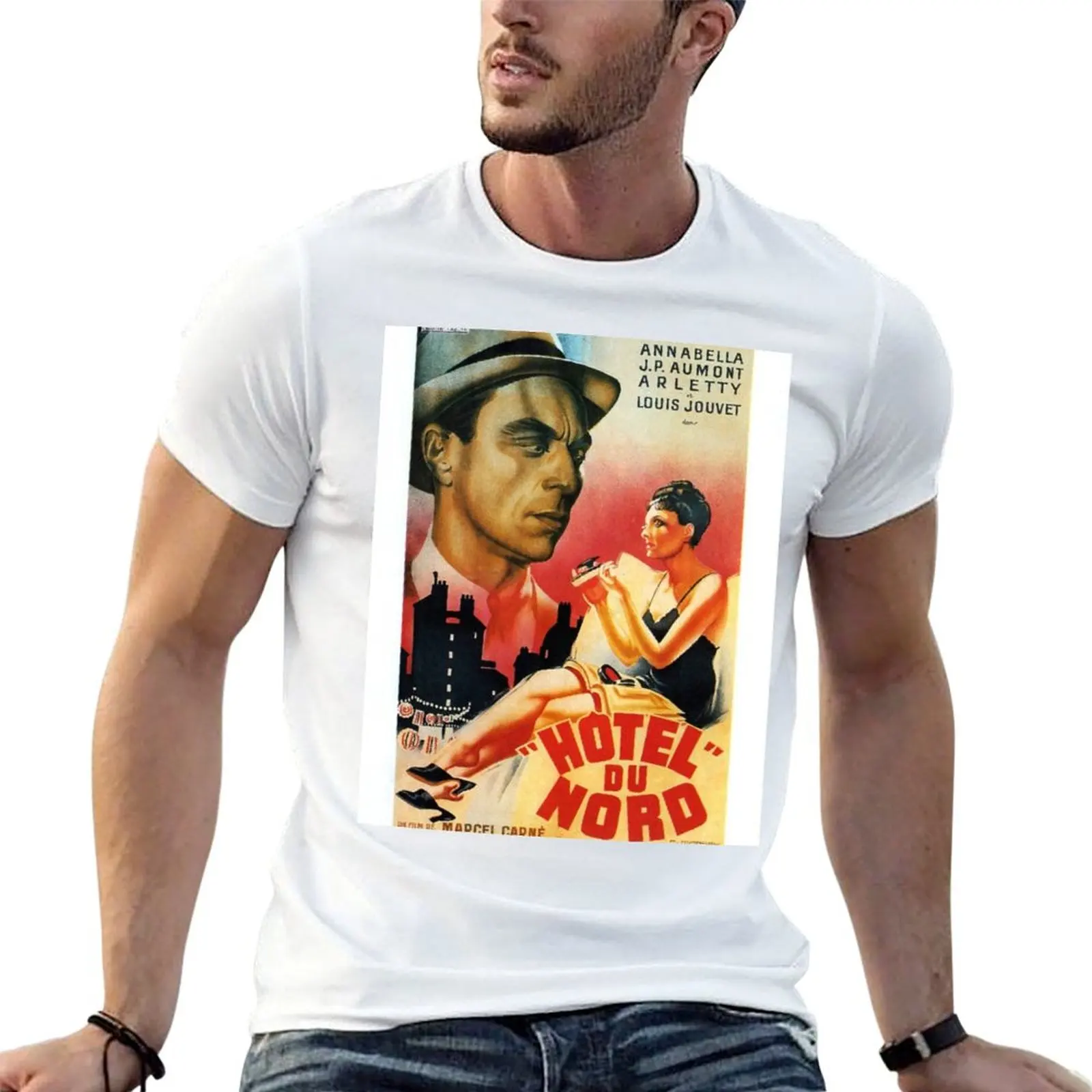 

Hotel du Nord Marcel Carne T-Shirt cotton t shirt pack t shirt personalised T-Shirt