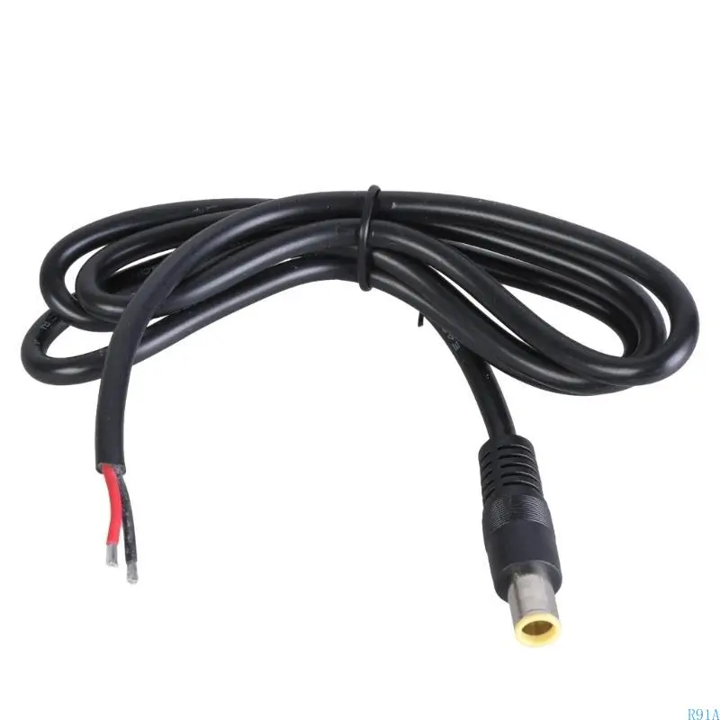 R91A DC7909 Power Pigtail Cable 12V 8mm Male Plugs to Strippe Wire for Solar Energy Systems Laptop Power Supply 30cm/100cm