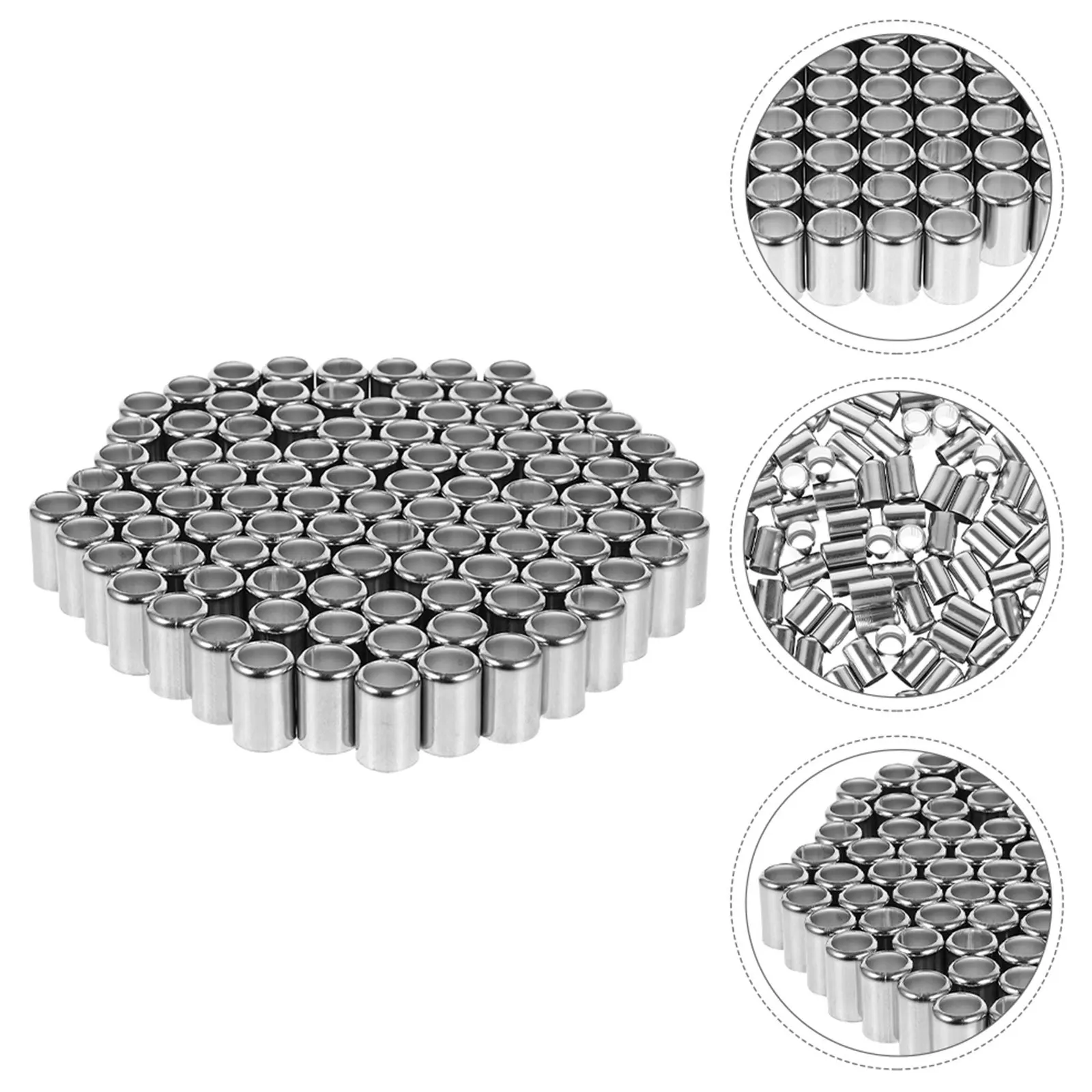 

200Pcs 13mm Stainless Steel Hydraulic Hose Crimping Ferrules High-Pressure Fittings Air Hose Repair Sleeve Hydraulic Fittings