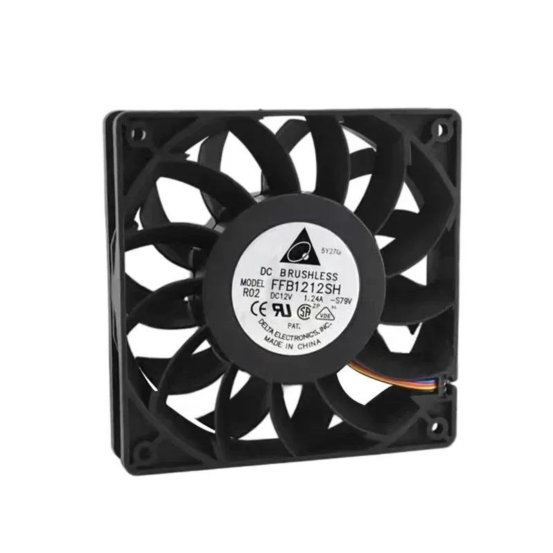 New Delta FFB1212SH 12025 12V 1.24A 12CM Violent High Speed Large Air Volume Fan