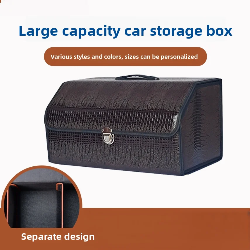 Cross-border Large-capacity Foldable Car Storage Box, Multifunctional Storage Box, Car Trunk Storage Box