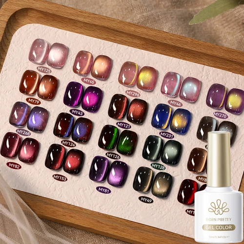 BORN PRETTY 10ml cuentas de vidrio gato esmalte de Gel magnético para ojos barniz semipermanente Otoño Invierno cristal remojo Gel manicura