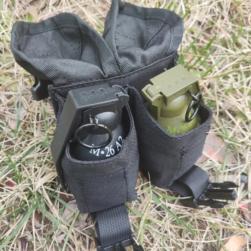 

Tactical Pouch Double Frag Grenade Pack Molle EDC Tool Bag Accessory Pouch Shooting Hunting Airsoft Equipment Accesorios Maletas