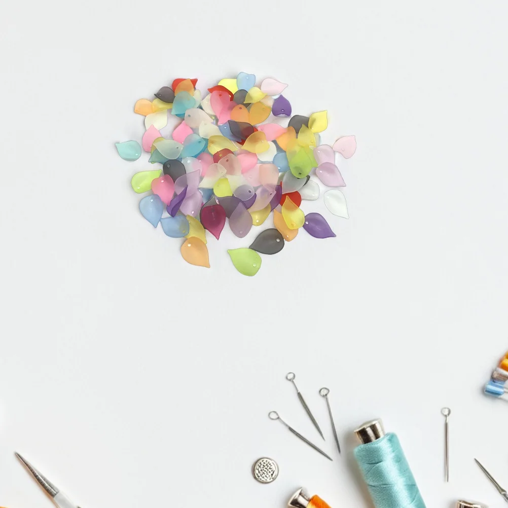 1Pack Easy Pairing Acrylic Flower Charms Beads for Hair Clips Headbands DIY Craft Jewelry Making Kits Floral Accessories