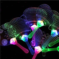 Colorful glowing fan, sparkling fan, glowing toy, performance ball prop