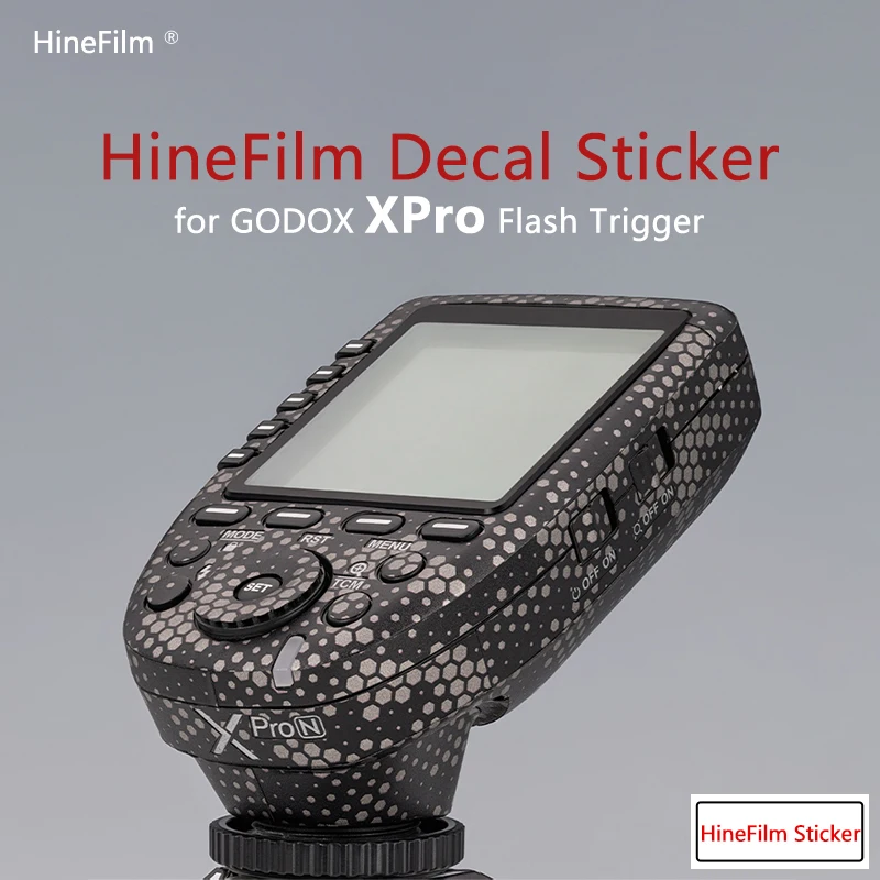 

Hinefilm Skin for Godox Xpro Flash Trigger Sticker Premium Decal Skin for godox x pro Flash Trigger Transmitter Protector