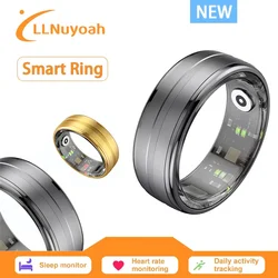 LlNuyoah Smart Ring R06 Monitorowanie zdrowia snu IP68 i 3ATM Wodoodporny Multi Sports Mężczyźni Kobiety Smart Ring dla Androida i IOS