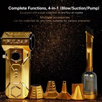 X11Pro MAX Turbo Jet Blower Gold 990000RPM Powerful Air Blower Brushless Motor Turbo Fan Wind Speed 75m/s 10000mAh strong breeze