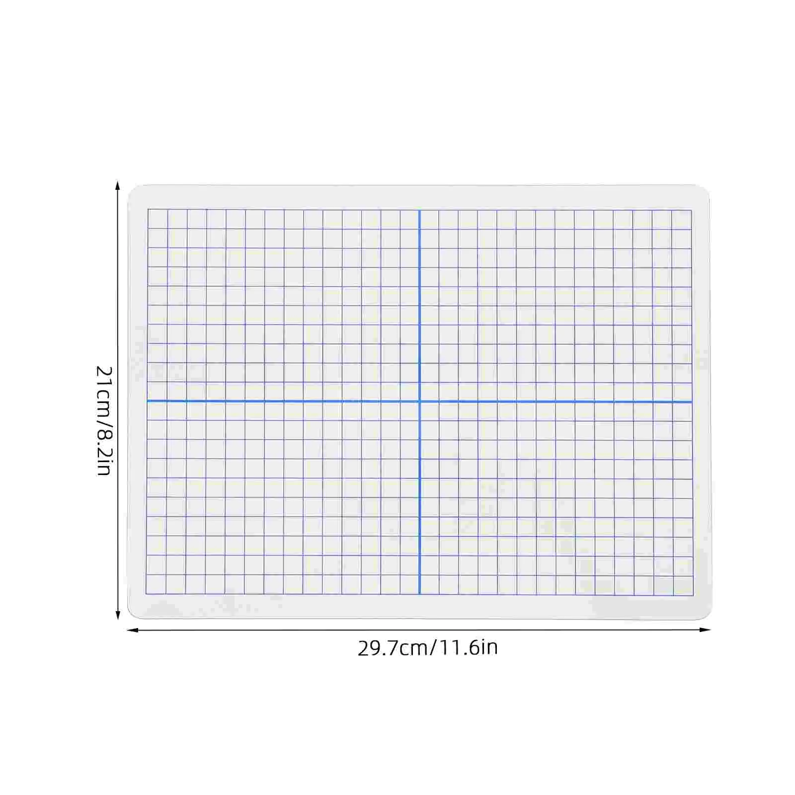 Double Sided Dry Erase Board Whiteboard Grid Lines Portable Writing Surface Mini Desk Message Pad Erasable Memo Mat Graph