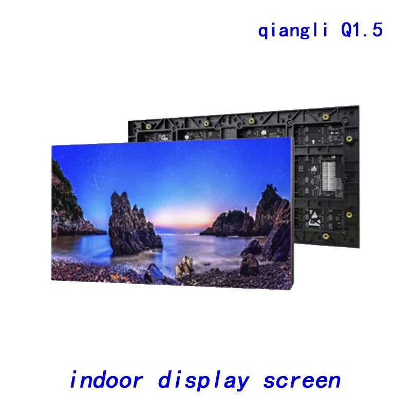 Qiangli Q1.53 Full Color HD Indoor LED Display Panel Wall Mountable High Refresh Rate Customized for Large Screens Advertising
