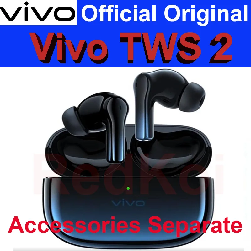 [Б/у] VIVO-TWS 2 Наушники с зарядным устройством, Сменные аксессуары, правое ухо, левое ухо, оригинальные, б/у