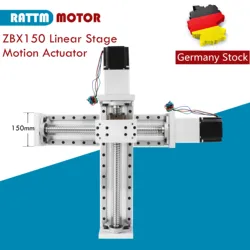 ZBX100 ZBX150 Travel Stroke 300mm 400mm CNC X Y Z Axis Linear Stage Motion Actuator Cross Sliding Table + Nema23 Stepper Motor