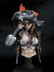 Resin soldier 1/10 ancient officer woman bust warrior Model Unassambled Unpainted Figure Building Kit