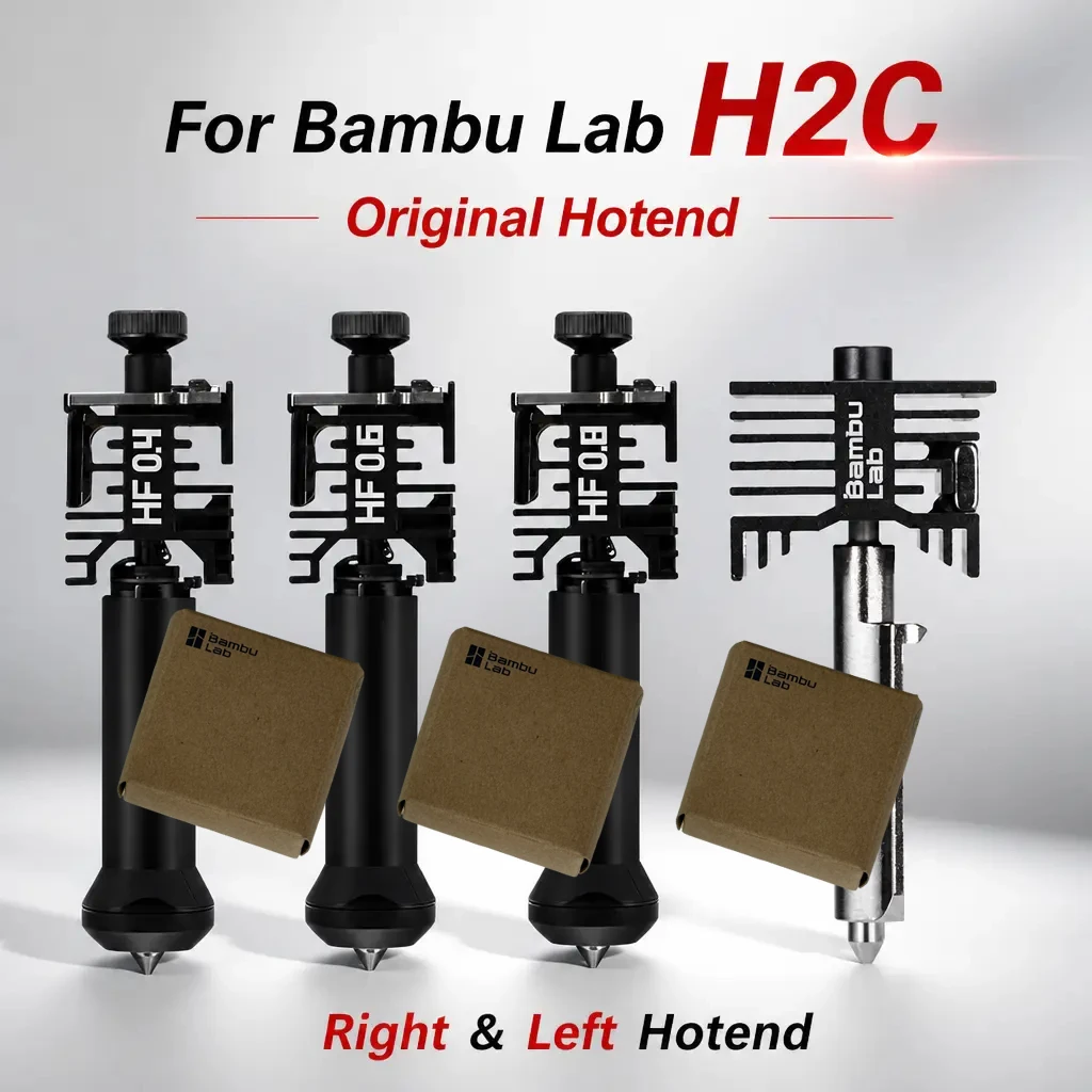 Original H2C Intelligentes Induktions-Hotend für Bambu Lab H2C Vortek System 0,2/0,4/0,6/0,8mm High-Flow Hotend Upgrade Druckkopf