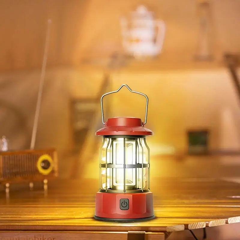 Linterna de Camping para exteriores, luz COB impermeable para acampar al aire libre, lámpara de luz para acampar, linterna colgante portátil recargable