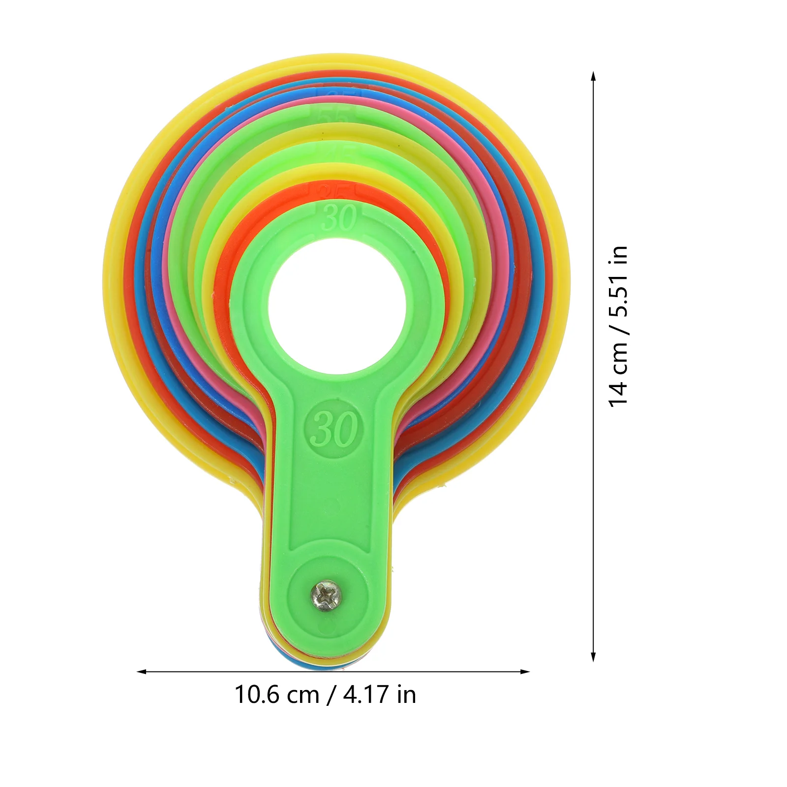 of Fruit Diameter Measuring Circle Practical Plastic Fruit Diameter Measuring Lap