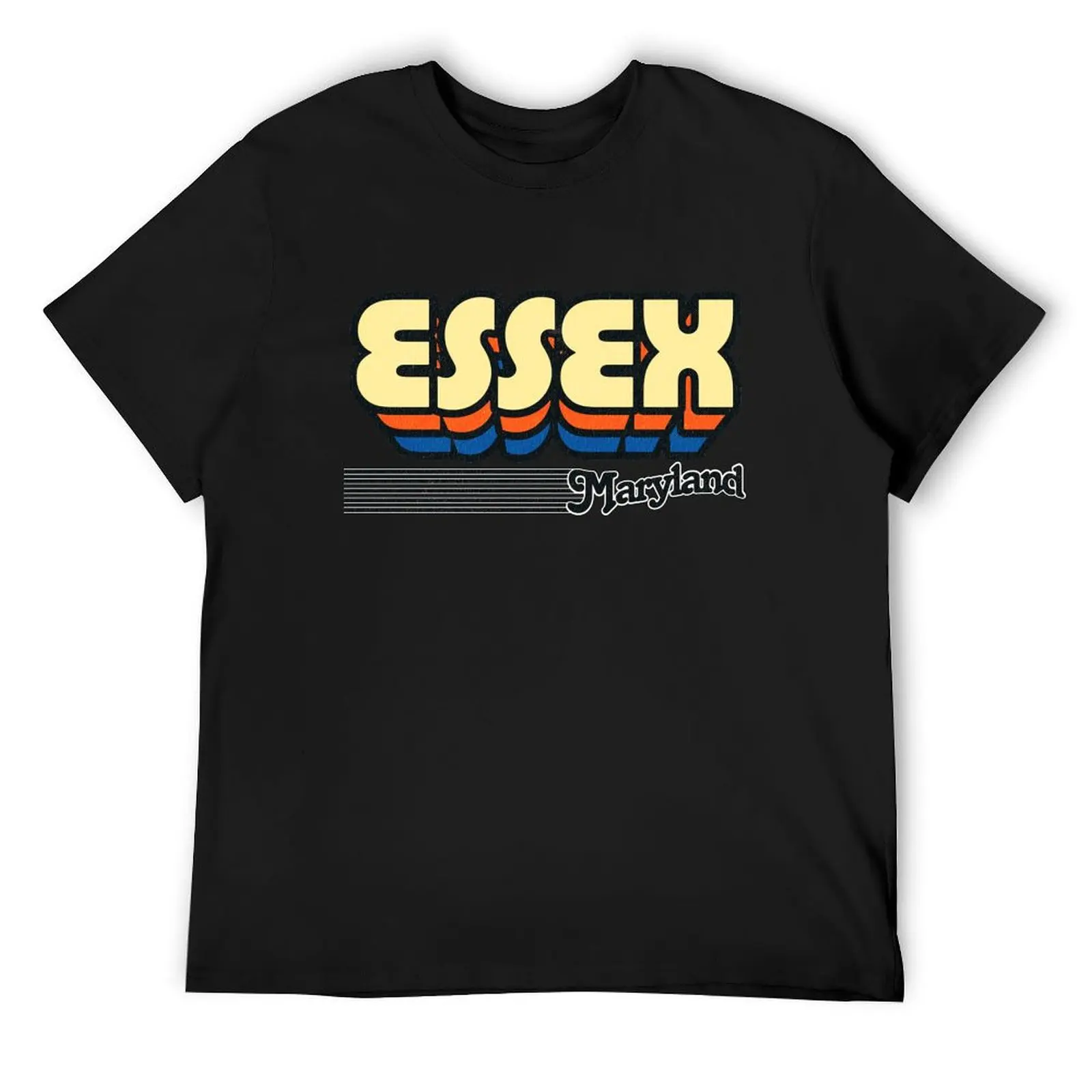 

Essex, Maryland | Retro Stripes T-Shirt baggy shirts oversized t shirt oversized graphic tee sports fans mens t shirts pack