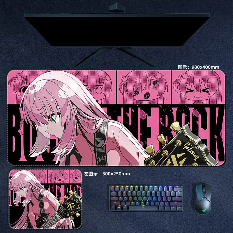 Anime Bocchi the Rock! Mouse Pad Gotou Ryou Nijika kuyo Hitori Mousepad Computer Laptop Gamer Pad Gaming Accessories Desk Mat