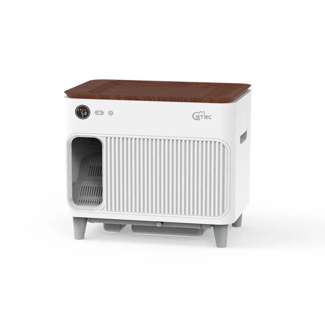 Premium Enclosed Automatic Cat Litter Box-Easy Clean Extra Large Self-Cleaning & Smart Deodorizing System Plastic Construction