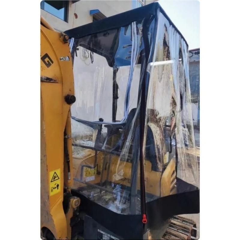 

Mini Excavator Windproof Warm Awning PVC Cover With Window For Liugong 9018F