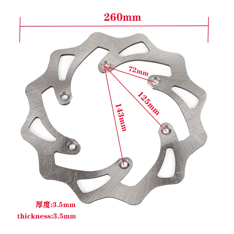 Motorcycle Accessories Front Rear Brake Discs Rotors Brake Pads For KTM EXC SX SXF XC XCF XCW XCFW 125 150 250 300 350 450 530