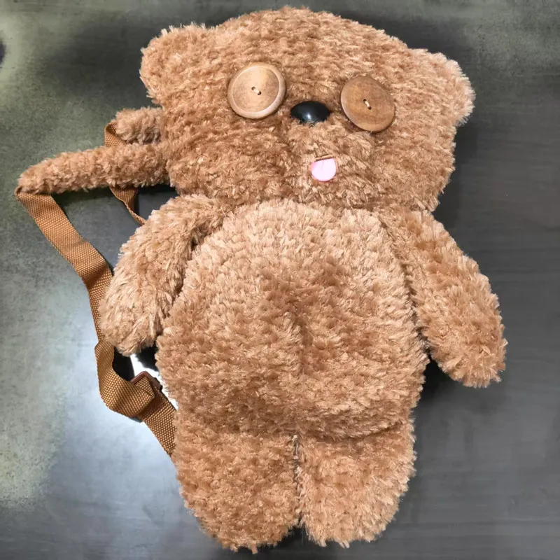 1 Pcs Universal Studios Despicable Me Minions Tim Bobs Urso Brinquedo de Pelúcia Mochila Bolsa