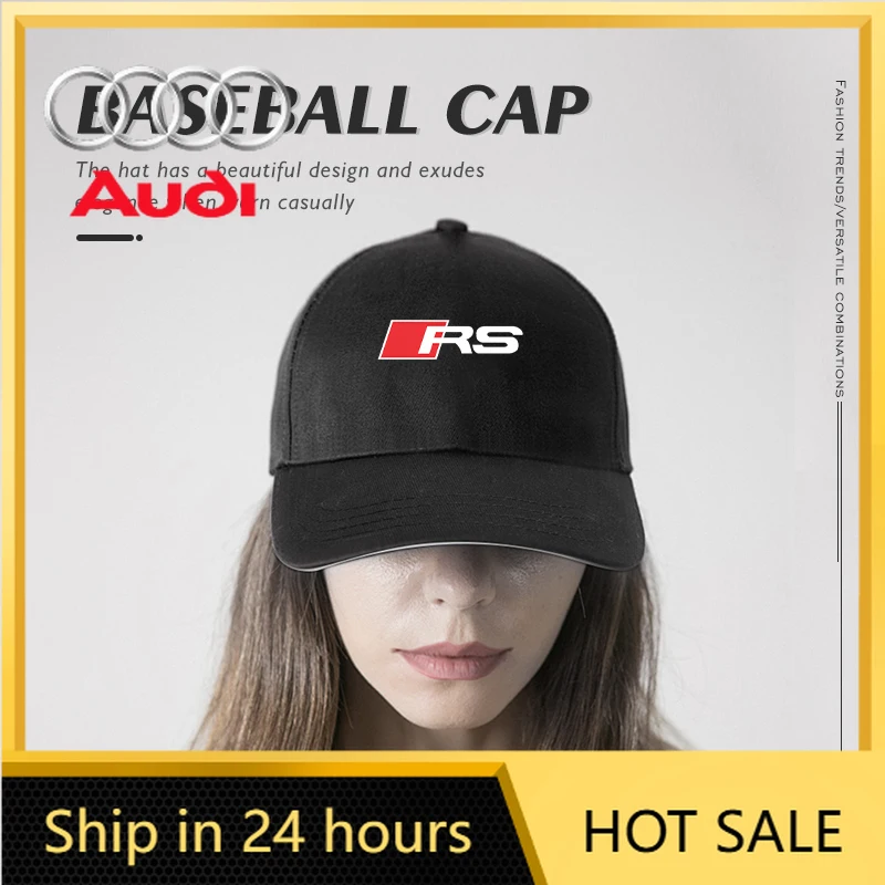 

2026 Hot For Audi Car Logo Fashion Summer Style Baseball Cap Visor Sport Hat For Audi A4L Q5L Q2L R8 RS A6L S Line Quattro TT S5