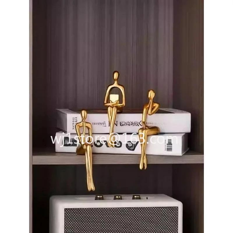 New Modern Minimalist Abstract Art Designer Ornament -- Bookshelf Bookend Home Living Room Wine Cabinet Decoration