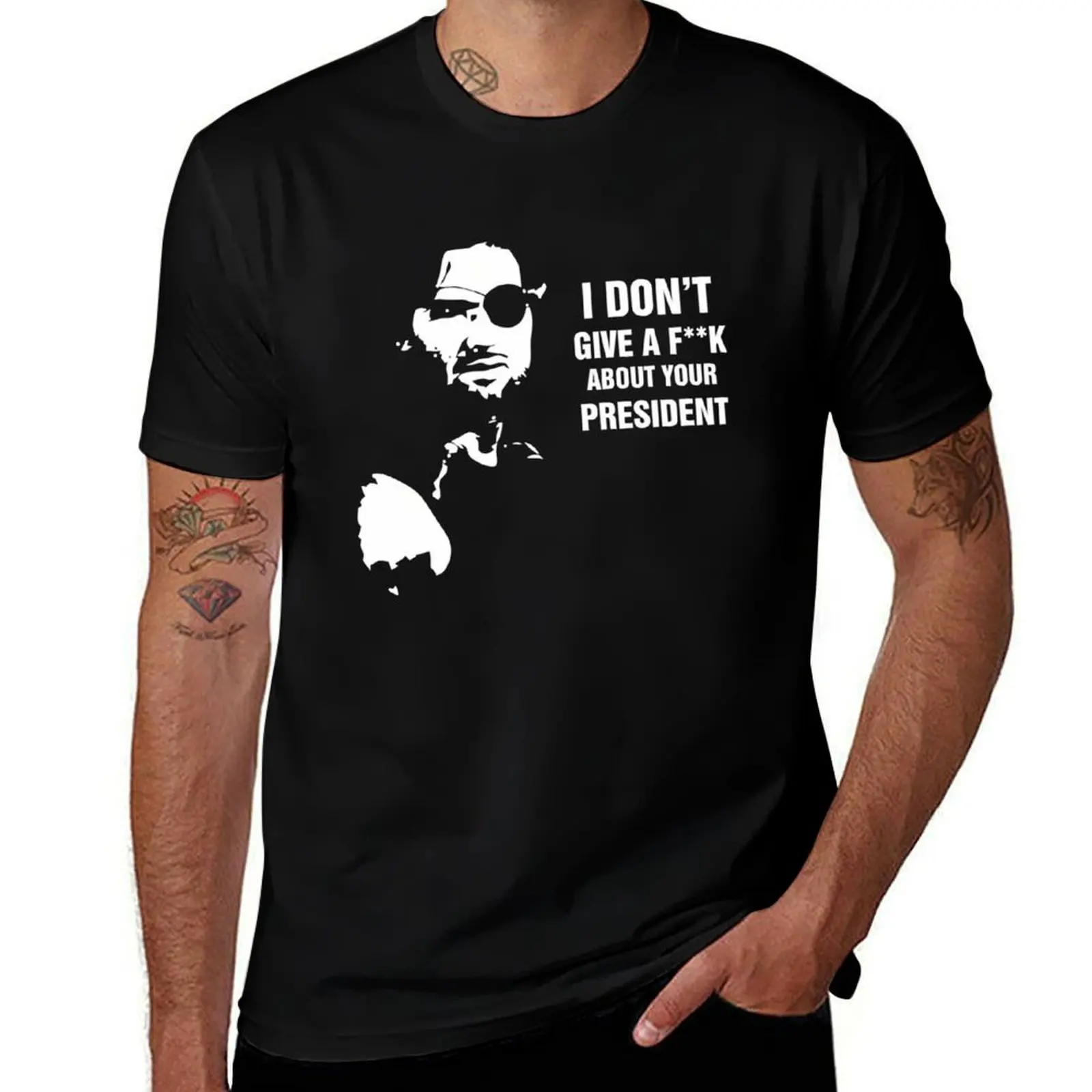 

Snake Plissken - I Don'T Give A F...K - Escape From New York T-Shirt man clothes plus sizes custom shirt Men's t shirts