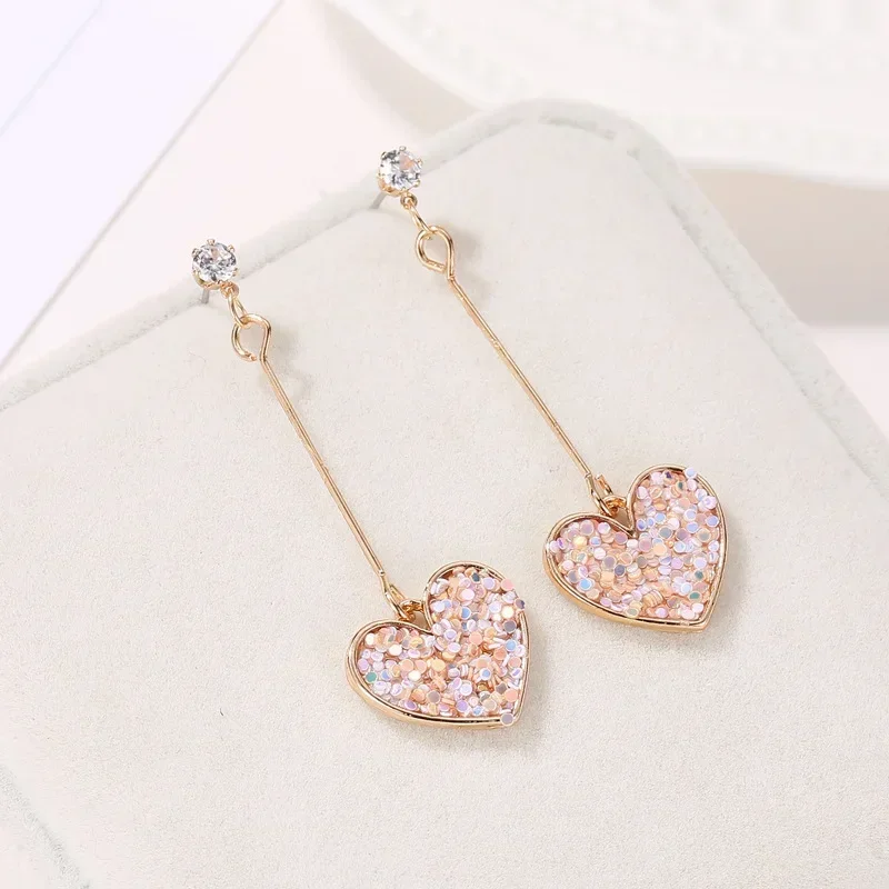 Delysia King  pink love earrings