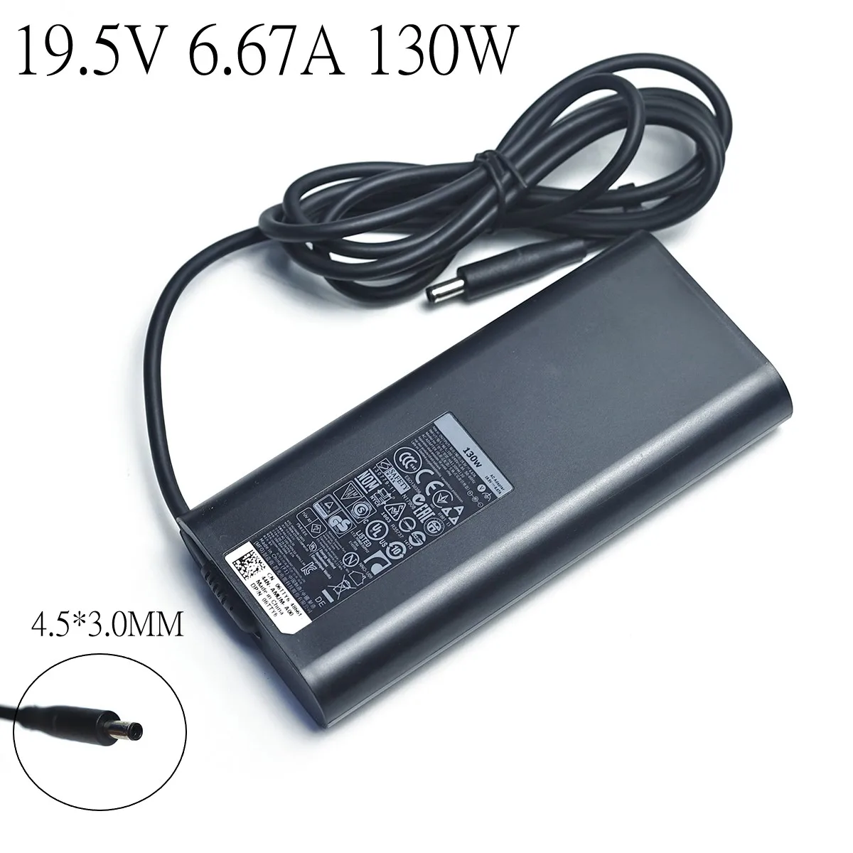 

130W 19.5V 6.67A 4.5mm AC Laptop Adapter For Dell Charger PRECISION M3800 XPS 15 (9530) DA130PM130 06TTY6 Power Supply