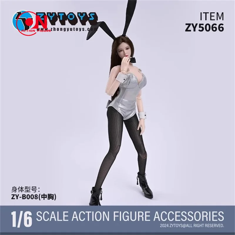 Zytoys 1/6 escala zy5066 soldado coelho menina traje conjunto de roupas caber 12 ''figura ação modelo brinquedos