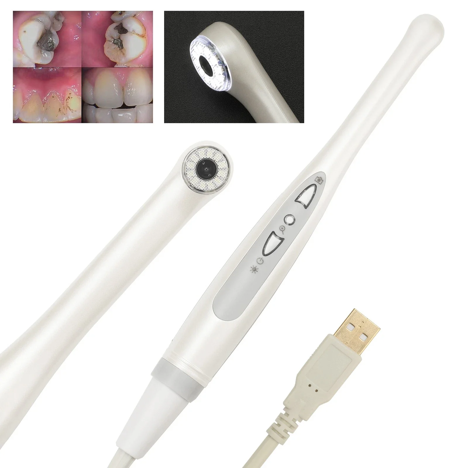 

USB-камера для внутриротового осмотра MD1030 1080P 1/3" HD CMOS COB с белой подсветкой